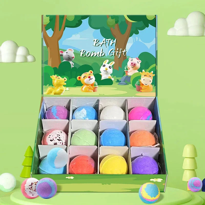 Cute Dinosaur Eggs Ocean Themed Bath Balls Bubble Bath Toy Gift Set Sea Salt Organizer Color Changing Hot Spring For Bathroom