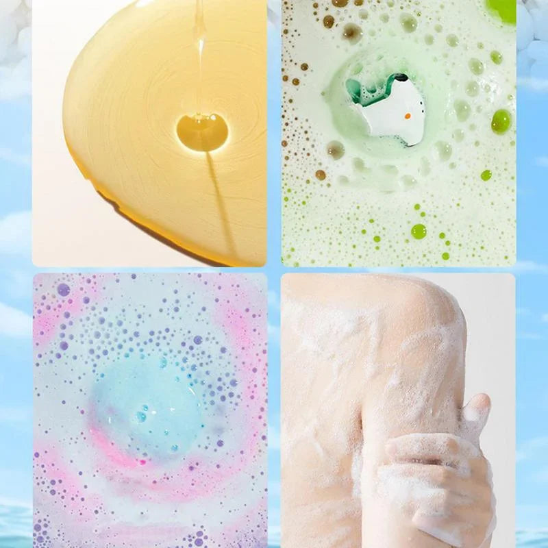 Cute Dinosaur Eggs Ocean Themed Bath Balls Bubble Bath Toy Gift Set Sea Salt Organizer Color Changing Hot Spring For Bathroom